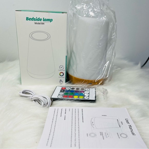 Brand New Touch Lamp, Portable Table Sensor Control Bedside Lamps/White - Picture 8 of 8